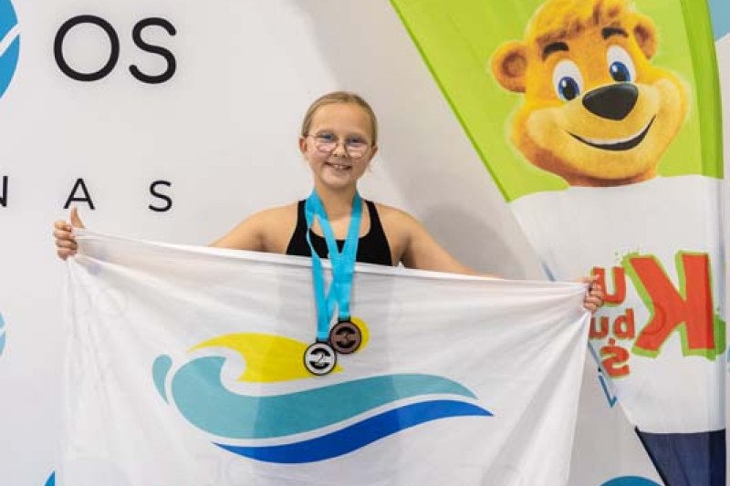 Jonavos baseinas 3-ąjį gimtadienį paminėjo tradicinėmis plaukimo varžybomis „Vuošio taurė 2025–2026 m. I etapas“